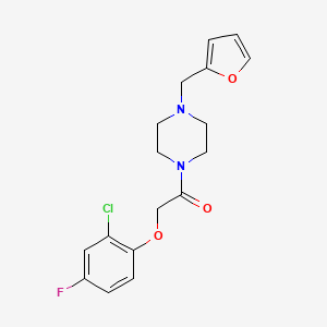 2-(2-CHLORO-4-FLUOROPHENOXY)-1-[4-(2-FURYLMETHYL)PIPERAZINO]-1-ETHANONE