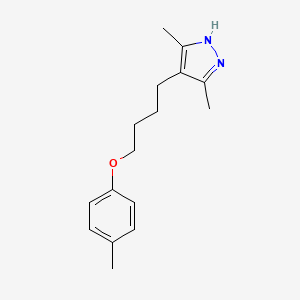 3,5-dimethyl-4-[4-(4-methylphenoxy)butyl]-1H-pyrazole