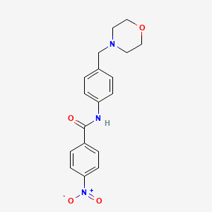 N-[4-(morpholin-4-ylmethyl)phenyl]-4-nitrobenzamide