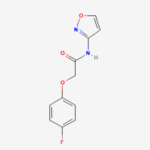 2-(4-FLUOROPHENOXY)-N-(12-OXAZOL-3-YL)ACETAMIDE