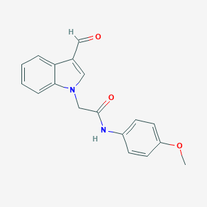 molecular formula C18H16N2O3 B480601 2-(3-甲酰-1H-吲哚-1-基)-N-(4-甲氧基苯基)乙酰胺 CAS No. 496960-30-6