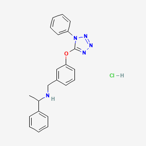 (1-phenylethyl){3-[(1-phenyl-1H-tetrazol-5-yl)oxy]benzyl}amine hydrochloride