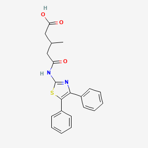 5-[(4,5-diphenyl-1,3-thiazol-2-yl)amino]-3-methyl-5-oxopentanoic acid