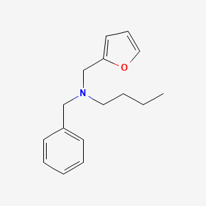 molecular formula C16H21NO B4806054 N-benzyl-N-(furan-2-ylmethyl)butan-1-amine 