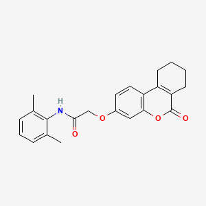 N-(2,6-DIMETHYLPHENYL)-2-({6-OXO-6H,7H,8H,9H,10H-CYCLOHEXA[C]CHROMEN-3-YL}OXY)ACETAMIDE