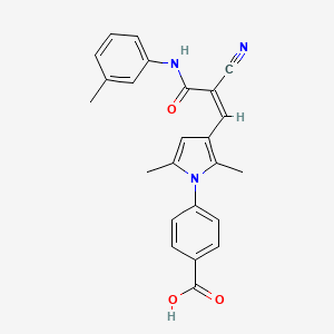 4-(3-{2-cyano-3-[(3-methylphenyl)amino]-3-oxo-1-propen-1-yl}-2,5-dimethyl-1H-pyrrol-1-yl)benzoic acid