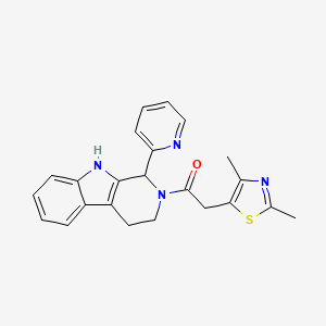 2-[(2,4-dimethyl-1,3-thiazol-5-yl)acetyl]-1-(2-pyridinyl)-2,3,4,9-tetrahydro-1H-beta-carboline