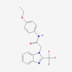 N-(4-ethoxyphenyl)-2-[2-(trifluoromethyl)-1H-benzimidazol-1-yl]acetamide