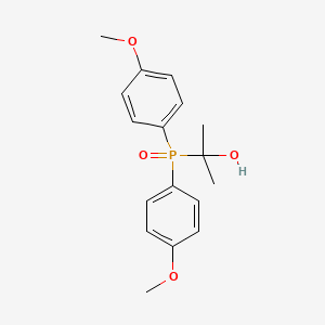 2-Bis(4-methoxyphenyl)phosphorylpropan-2-ol