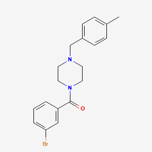 (3-BROMOPHENYL)[4-(4-METHYLBENZYL)PIPERAZINO]METHANONE