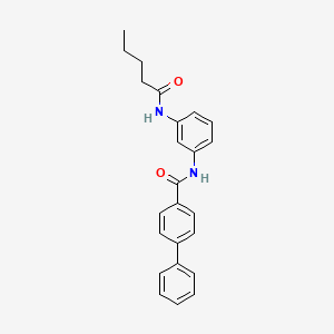 N-[3-(pentanoylamino)phenyl]-4-biphenylcarboxamide