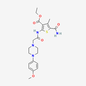 ethyl 5-(aminocarbonyl)-2-({[4-(4-methoxyphenyl)-1-piperazinyl]acetyl}amino)-4-methyl-3-thiophenecarboxylate