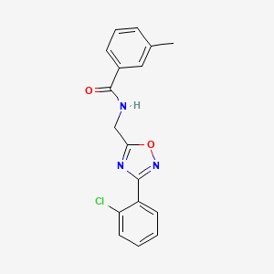 N-{[3-(2-chlorophenyl)-1,2,4-oxadiazol-5-yl]methyl}-3-methylbenzamide