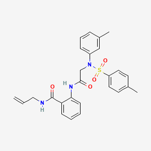 N-allyl-2-({N-(3-methylphenyl)-N-[(4-methylphenyl)sulfonyl]glycyl}amino)benzamide