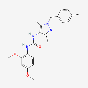 N-(2,4-dimethoxyphenyl)-N'-[3,5-dimethyl-1-(4-methylbenzyl)-1H-pyrazol-4-yl]urea