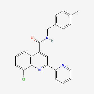 8-chloro-N-(4-methylbenzyl)-2-(2-pyridinyl)-4-quinolinecarboxamide