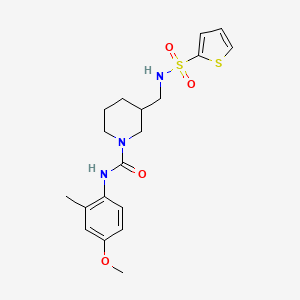 N-(4-methoxy-2-methylphenyl)-3-{[(2-thienylsulfonyl)amino]methyl}-1-piperidinecarboxamide