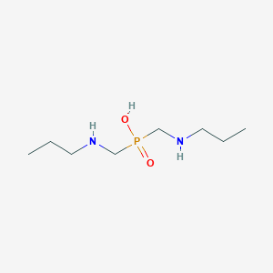 molecular formula C8H21N2O2P B4806315 bis[(propylamino)methyl]phosphinic acid 