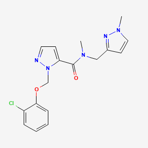 1-[(2-chlorophenoxy)methyl]-N-methyl-N-[(1-methyl-1H-pyrazol-3-yl)methyl]-1H-pyrazole-5-carboxamide