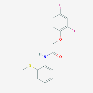 2-(2,4-difluorophenoxy)-N-[2-(methylsulfanyl)phenyl]acetamide