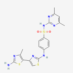 4-[(2'-amino-4'-methyl-4,5'-bi-1,3-thiazol-2-yl)amino]-N-(4,6-dimethyl-2-pyrimidinyl)benzenesulfonamide