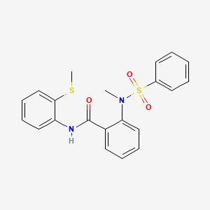 2-[methyl(phenylsulfonyl)amino]-N-[2-(methylthio)phenyl]benzamide