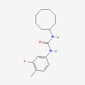 N-cyclooctyl-N'-(3-fluoro-4-methylphenyl)urea