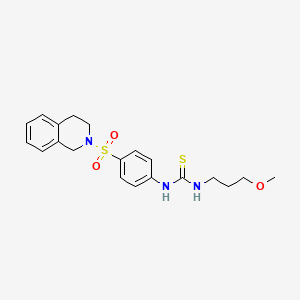 N-[4-(3,4-dihydro-2(1H)-isoquinolinylsulfonyl)phenyl]-N'-(3-methoxypropyl)thiourea