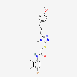 N-(4-bromo-2,3-dimethylphenyl)-2-({5-[3-(4-methoxyphenyl)propyl]-4-methyl-4H-1,2,4-triazol-3-yl}thio)acetamide