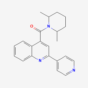 4-[(2,6-dimethyl-1-piperidinyl)carbonyl]-2-(4-pyridinyl)quinoline