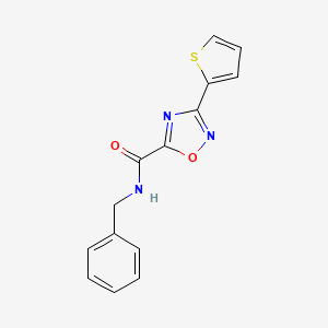 N~5~-BENZYL-3-(2-THIENYL)-1,2,4-OXADIAZOLE-5-CARBOXAMIDE