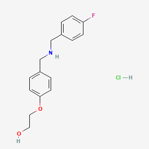 2-(4-{[(4-fluorobenzyl)amino]methyl}phenoxy)ethanol hydrochloride