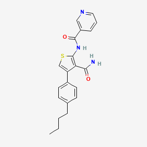 N-[3-(aminocarbonyl)-4-(4-butylphenyl)-2-thienyl]nicotinamide