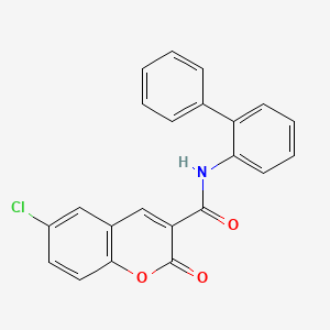 N-2-biphenylyl-6-chloro-2-oxo-2H-chromene-3-carboxamide