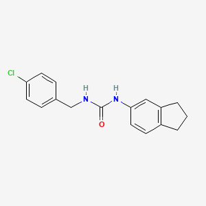 N-(4-chlorobenzyl)-N'-(2,3-dihydro-1H-inden-5-yl)urea