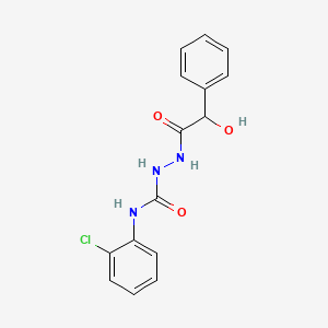 molecular formula C15H14ClN3O3 B4806713 N-(2-chlorophenyl)-2-[hydroxy(phenyl)acetyl]hydrazinecarboxamide 