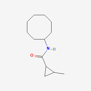 molecular formula C13H23NO B4806723 N-cyclooctyl-2-methylcyclopropanecarboxamide 