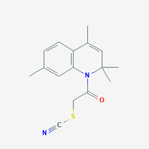 2-oxo-2-(2,2,4,7-tetramethyl-1(2H)-quinolinyl)ethyl thiocyanate