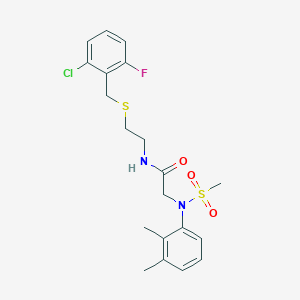 N~1~-{2-[(2-chloro-6-fluorobenzyl)thio]ethyl}-N~2~-(2,3-dimethylphenyl)-N~2~-(methylsulfonyl)glycinamide