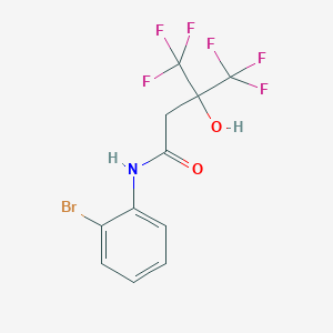 N-(2-bromophenyl)-4,4,4-trifluoro-3-hydroxy-3-(trifluoromethyl)butanamide