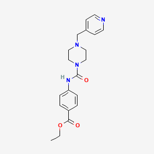 ethyl 4-({[4-(4-pyridinylmethyl)-1-piperazinyl]carbonyl}amino)benzoate