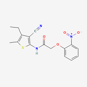 N-(3-cyano-4-ethyl-5-methyl-2-thienyl)-2-(2-nitrophenoxy)acetamide