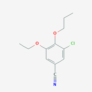 molecular formula C12H14ClNO2 B4806795 3-chloro-5-ethoxy-4-propoxybenzonitrile 