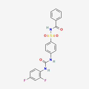 N-{[4-({[(2,4-difluorophenyl)amino]carbonyl}amino)phenyl]sulfonyl}benzamide