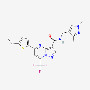 N-[(1,3-dimethyl-1H-pyrazol-4-yl)methyl]-5-(5-ethyl-2-thienyl)-7-(trifluoromethyl)pyrazolo[1,5-a]pyrimidine-3-carboxamide