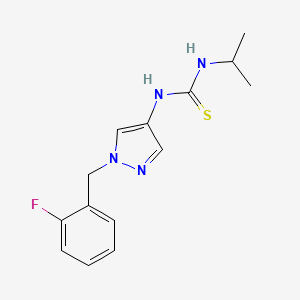 N-[1-(2-fluorobenzyl)-1H-pyrazol-4-yl]-N'-isopropylthiourea