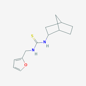 molecular formula C13H18N2OS B4806847 N-bicyclo[2.2.1]hept-2-yl-N'-(2-furylmethyl)thiourea 