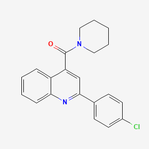 2-(4-chlorophenyl)-4-(1-piperidinylcarbonyl)quinoline