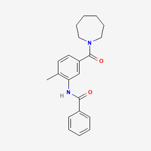 N-[5-(1-azepanylcarbonyl)-2-methylphenyl]benzamide