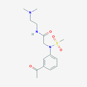 N~2~-(3-acetylphenyl)-N~1~-[2-(dimethylamino)ethyl]-N~2~-(methylsulfonyl)glycinamide